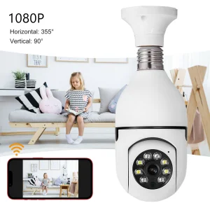 E27 Wireless IP Camera WiFi 1080P Panoramic Lamp PTZ Home Security CCTV 360 Degree Light Bulb Camera